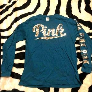 Pink Victoria's Secret long sleeve T